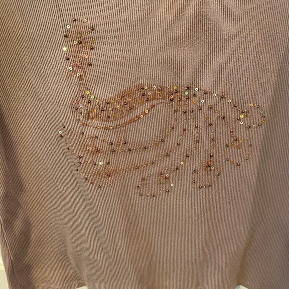 Prospirit Yoga Peacock embellished ribbed Tank top. Good pre owned condition Med - Picture 1 of 13